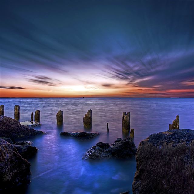 1024x1024 Amazing Ocean Sea Beach Afternoon Nature - ocean iPad Wallpaper