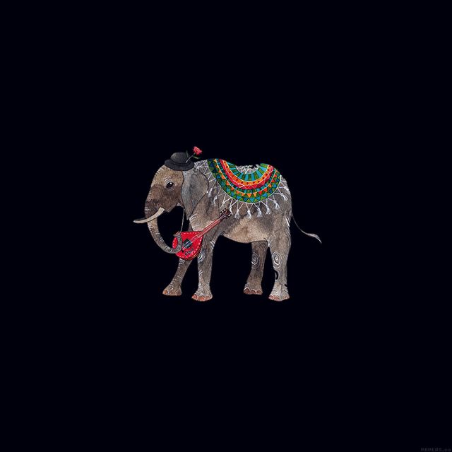 1024x1024 Elephant Illust Art - illust iPad Wallpaper