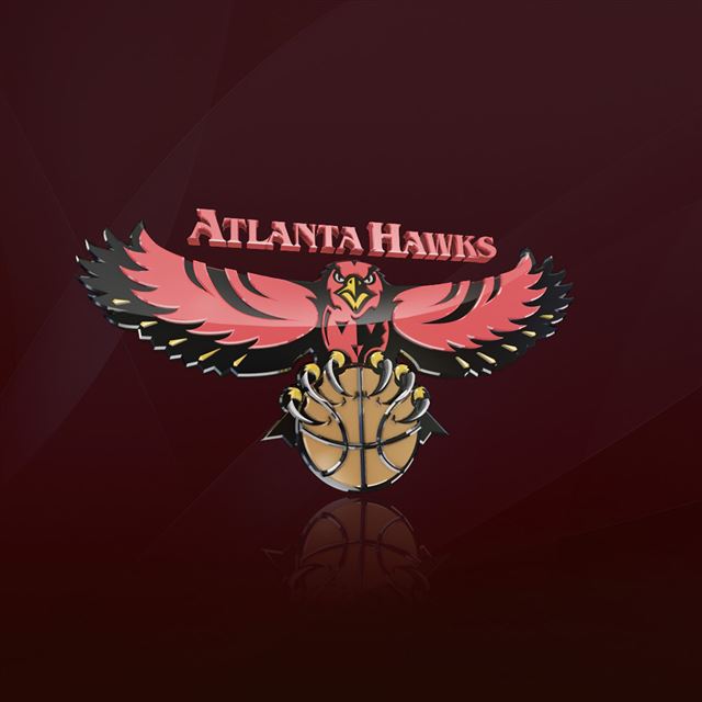 1024x1024 Atlanta Hawks - logos iPad Wallpaper