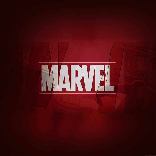 1024x1024 Marvel Logo Background - text iPad Wallpaper