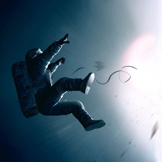 1024x1024 Gravity Lost Astronaut - outer space iPad Wallpaper