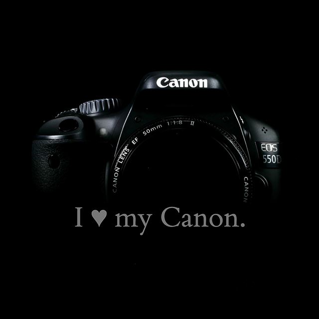 1024x1024 I Love My Canon - camera iPad Wallpaper