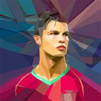 Cristiano Ronaldo Mosaic Illustration wallpaper