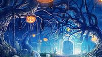 Halloween Mystery Night Landscape wallpaper