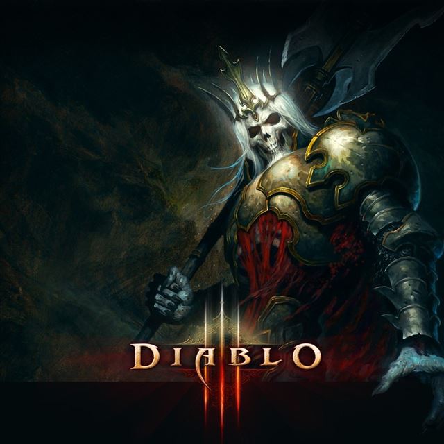 1024x1024 Diablo 3 Death King - poster iPad Wallpaper