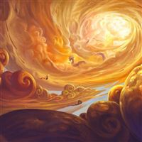 Cloud Sun Dragon Art Drawn wallpaper