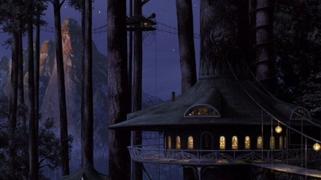 1024x1024 Fantasy Tree House - tree iPad Wallpaper
