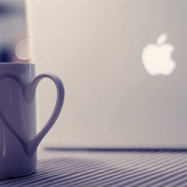 1024x1024 MacBook Love Cup Pure Background - apple iPad Wallpaper