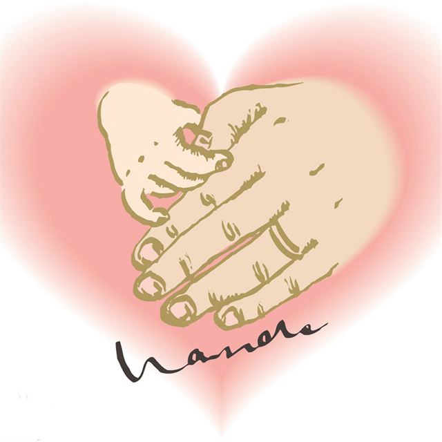 1024x1024 Mother's Hand Hold Baby's Hand Love Heart -  iPad Wallpaper