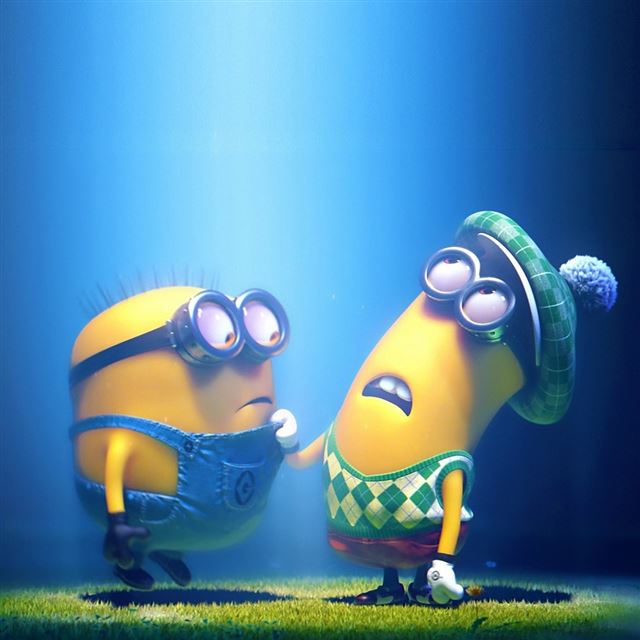 1024x1024 Cute Minions Despicable Me - movie iPad Wallpaper
