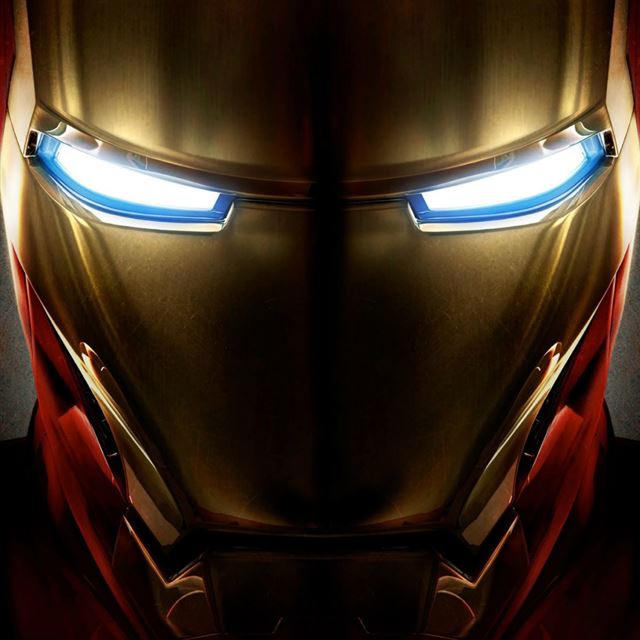 1024x1024 Iron Man Helmet - shiny iPad Wallpaper