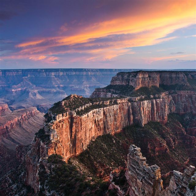 1024x1024 Grand Canyon Evening Landscape - mountains iPad Wallpaper