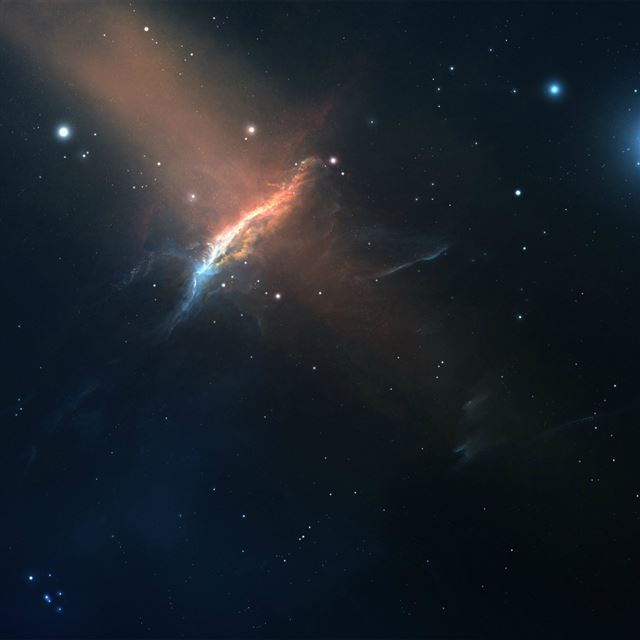 1024x1024 Cosmic Peaks Shiny Outer Space - nebula iPad Wallpaper