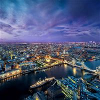 Nature London Bridge Night Cityscape wallpaper