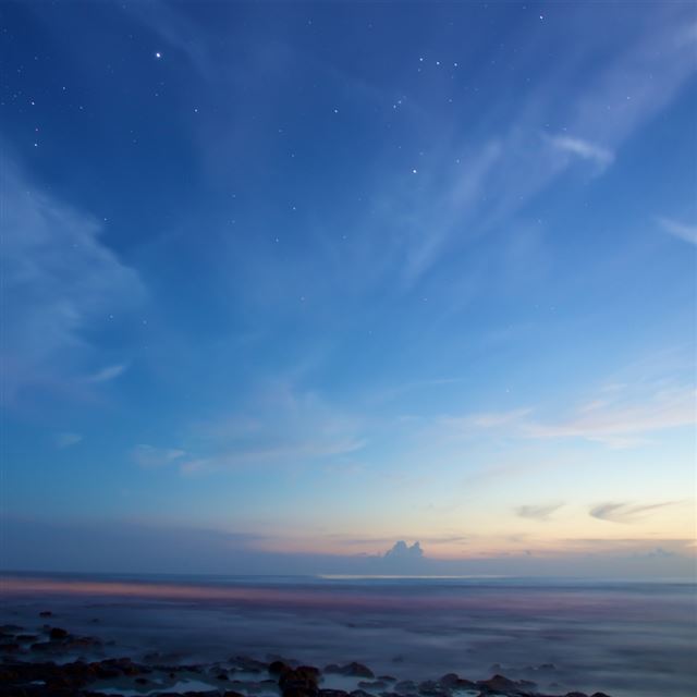 1024x1024 Vast Wide Peaceful Ocean Skyline - ocean iPad Wallpaper