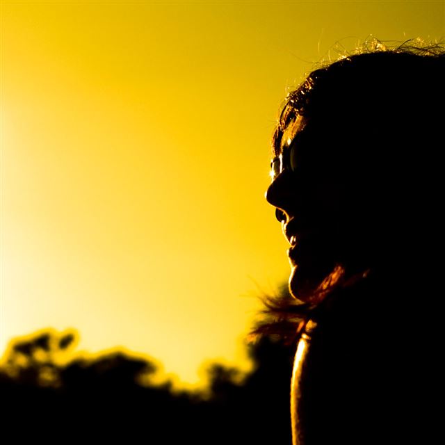 1024x1024 Beside Face Portrait And The Sun - portrait iPad Wallpaper