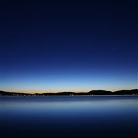 Night Mountains Calm Lake View wallpaper