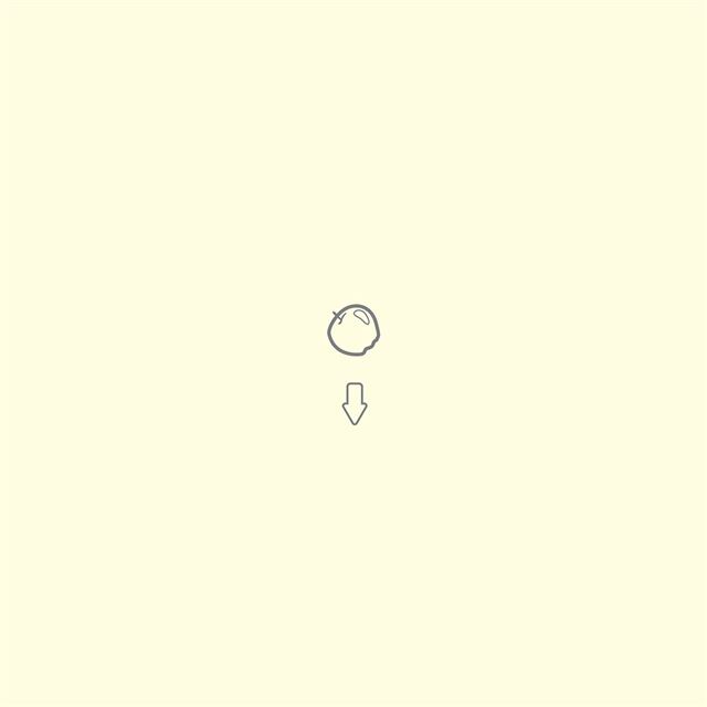 1024x1024 Apple Down Newton Gravity Simple Yellow - yellow iPad Wallpaper