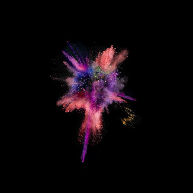 1024x1024 Apple Dark Spark Ios9 - apple iPad Wallpaper