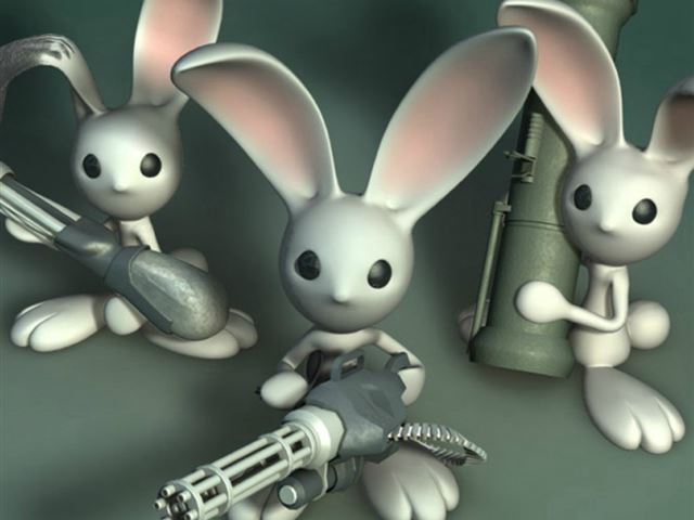 1024x1024 Bunny Revolution - game iPad Wallpaper