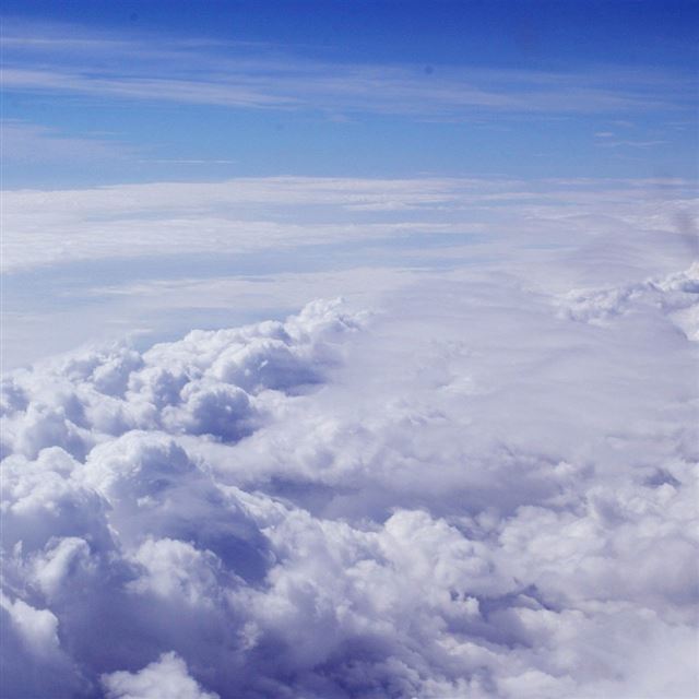 1024x1024 Sky Blue Clouds Nature Fly I Believe - fly iPad Wallpaper