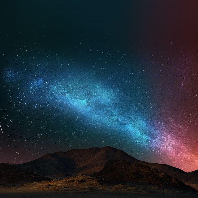 1024x1024 Night Sky Dark Color Star Shining Nature - shiny iPad Wallpaper