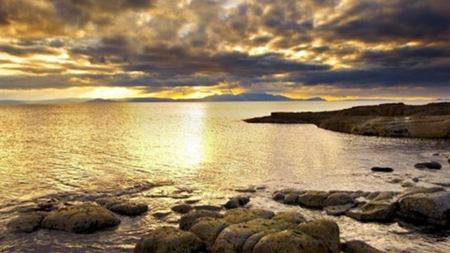 1024x1024 Stormy Rocks Seaside Landscape - rocks iPad Wallpaper