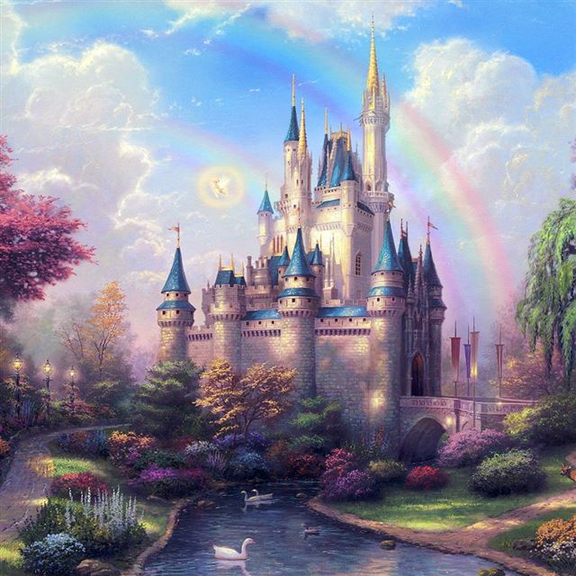 1024x1024 Pixel Art City By Army Of Trolls - rainbow iPad Wallpaper