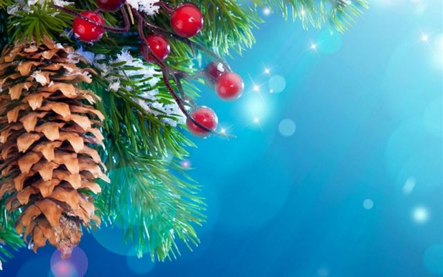 1024x1024 Digital Christmas Tree Design Art - happy iPad Wallpaper