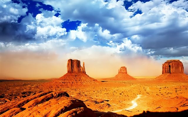 1024x1024 Wonderful Bright Rock Mountains Landscape Cloudy Nature Skyscape - mountains iPad Wallpaper