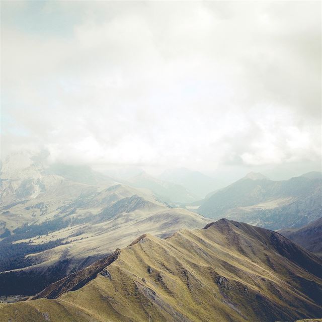 1024x1024 Mountain Nature Sky Cloud Wood - mountains iPad Wallpaper
