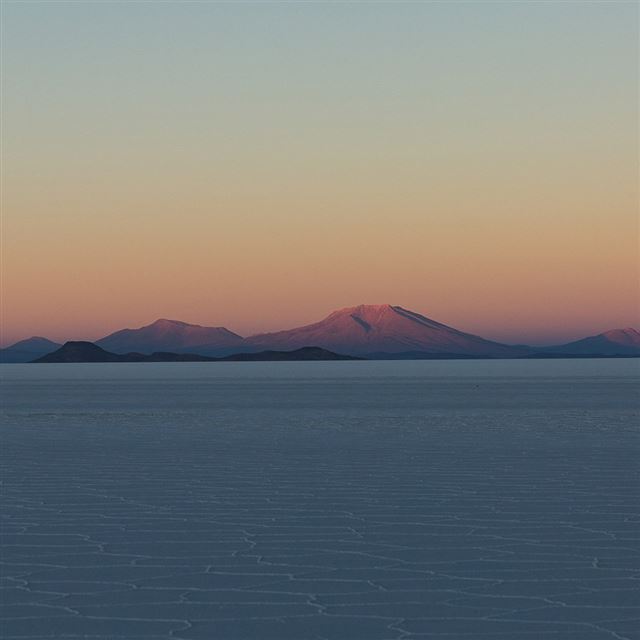 1024x1024 Dessert Mountain Nature Calm Dawn - dessert iPad Wallpaper
