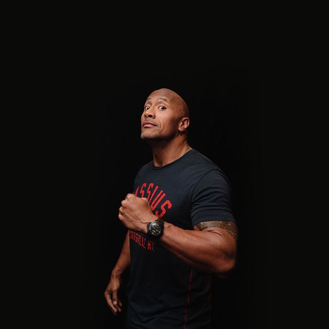 1024x1024 Dwayne The Rock Dark Guy Power - brown iPad Wallpaper