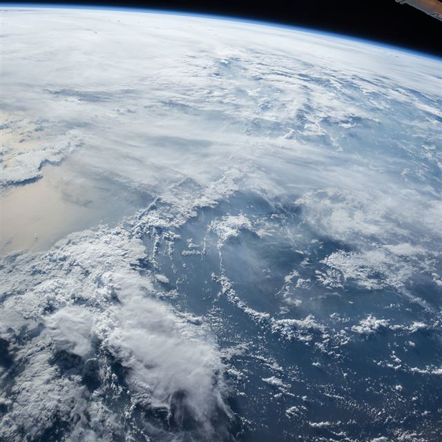 1024x1024 Earth Sky Cloud Space Blue Sea -  iPad Wallpaper