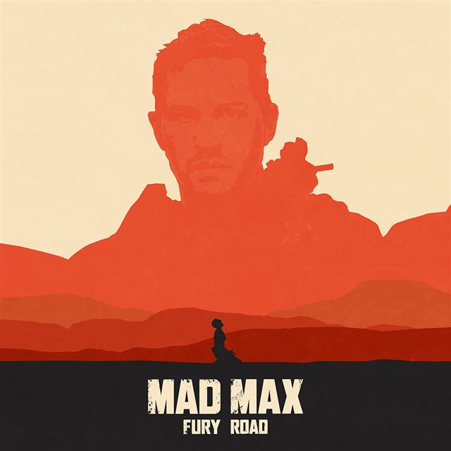 1024x1024 Mad Max Fury Road Poster Film Art Illustration - drawn iPad Wallpaper