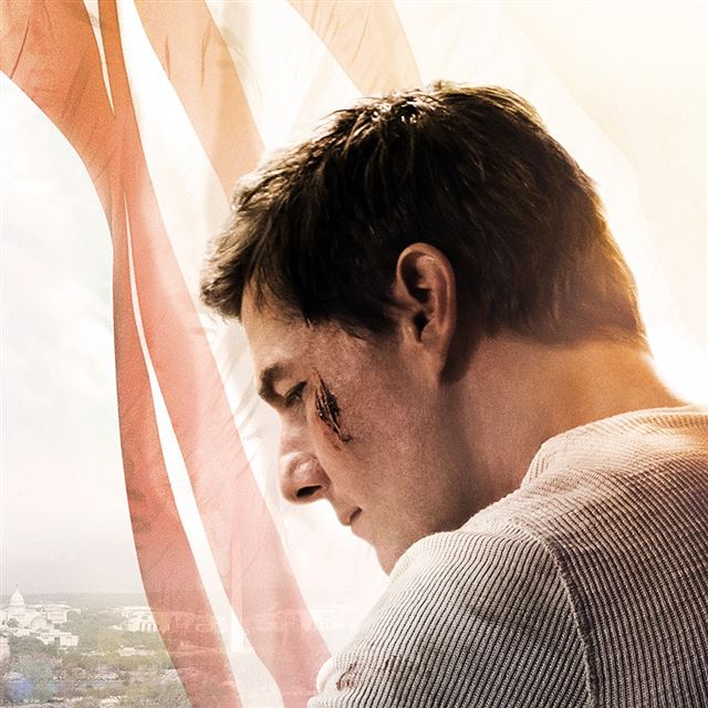 1024x1024 Jack Reacher Tom Cruise Film Poster - yellow iPad Wallpaper
