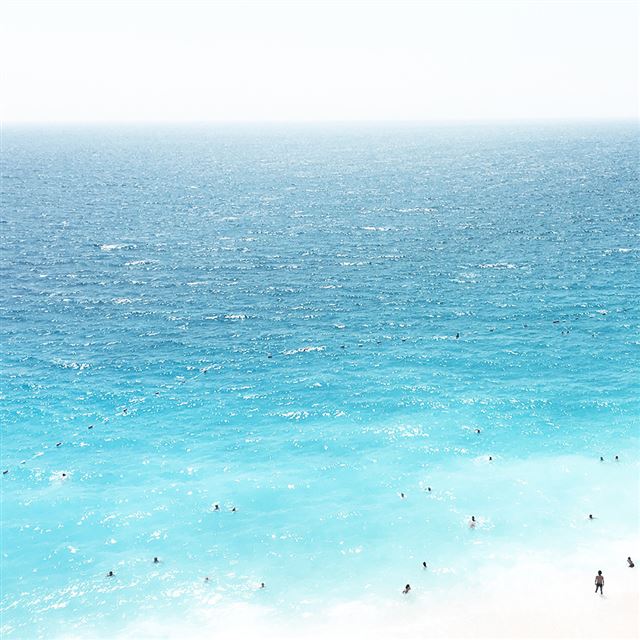 1024x1024 Vacation Beach Sea Blue Summer Water - swimming iPad Wallpaper