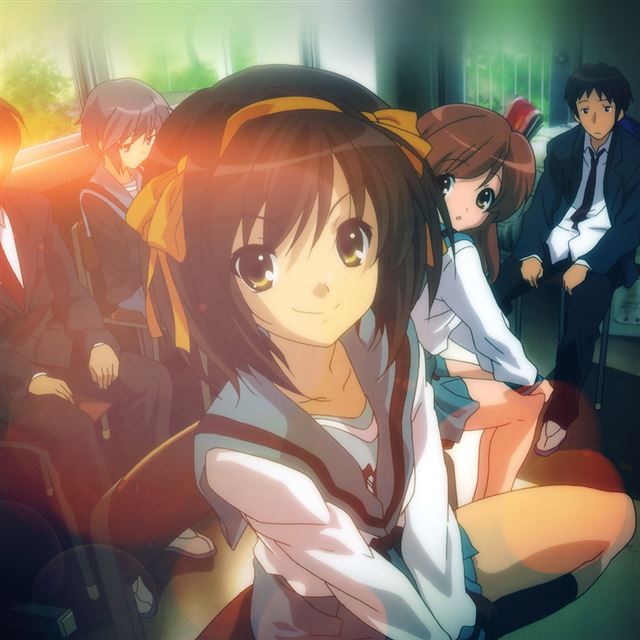 1024x1024 Suzumiya Haruhi No Yuuutsu Anime Art Flare - girl iPad Wallpaper