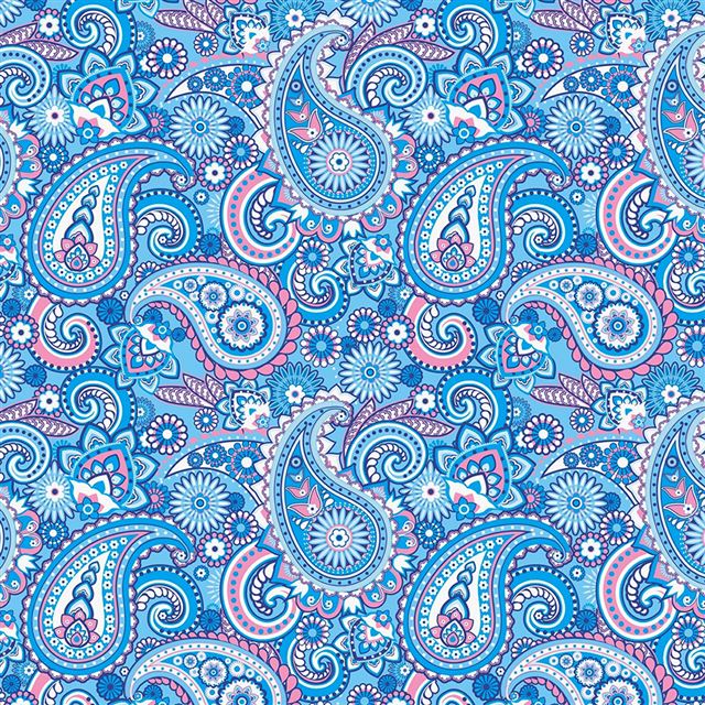 1024x1024 Artistic Blue Art Pattern - simple iPad Wallpaper