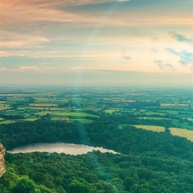 1024x1024 Nature Mountain Good Morning Green View Best - view iPad Wallpaper