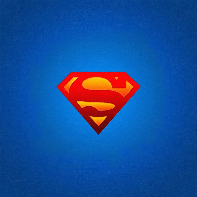 1024x1024 Logo Superman Blue Red Hero Illustration Art - superman iPad Wallpaper