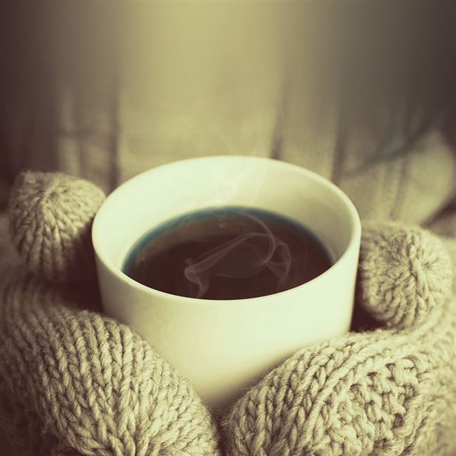 1024x1024 Hot Coffee City Life Winter Sepia -  iPad Wallpaper