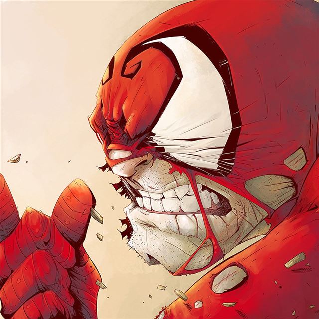 1024x1024 Tonton Revolver Angry Spider Hero Illustration Art - drawn iPad Wallpaper