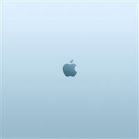 Apple Blue Minimal Illustration Art wallpaper