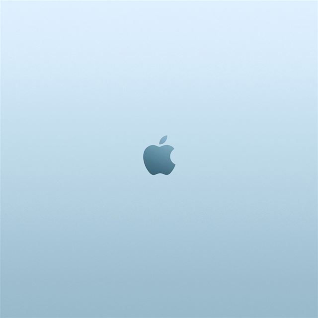 1024x1024 Apple Blue Minimal Illustration Art - apple iPad Wallpaper