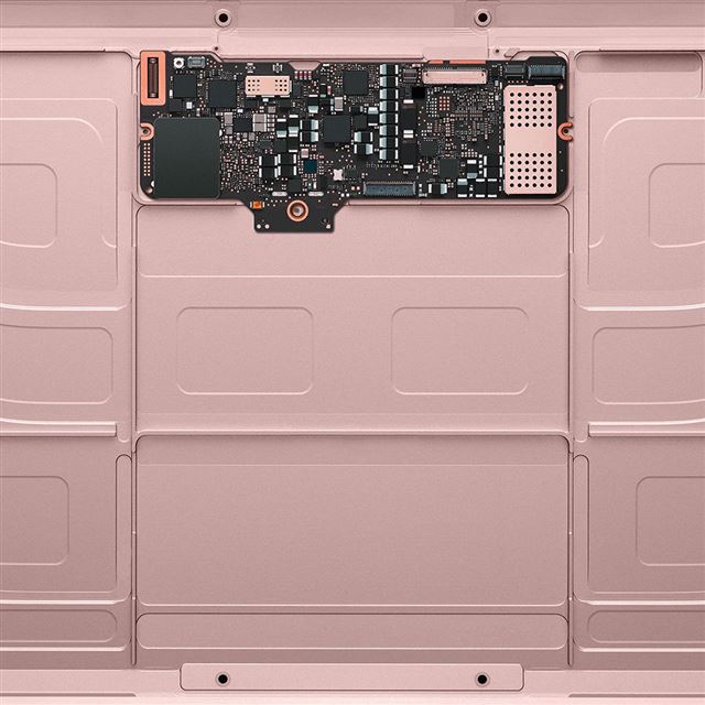 1024x1024 Inside Macbook Gold Apple Illustration Art Rose Gold - apple iPad Wallpaper