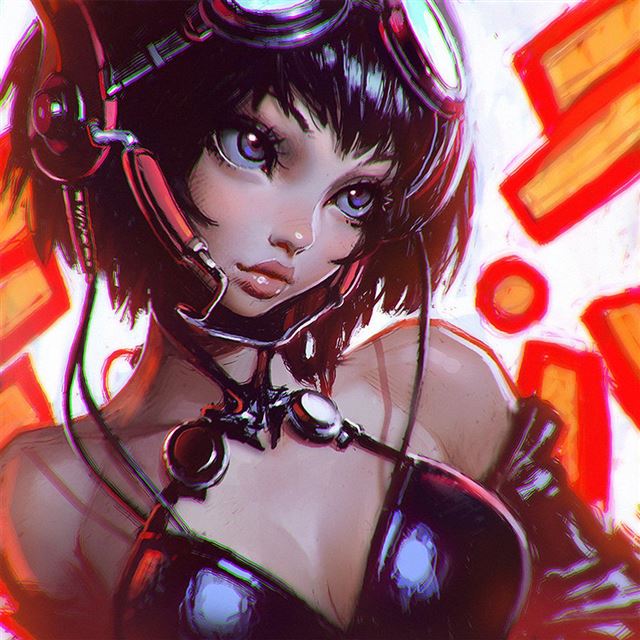 1024x1024 Ilya Kuvshinov Girl Illustration Art Paint - drawn iPad Wallpaper