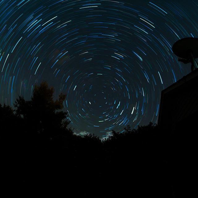 1024x1024 Space Night Sky Circle Dark - circle iPad Wallpaper