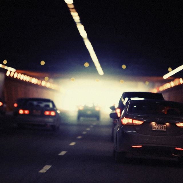 1024x1024 Drive Car City Bokeh Nature - bokeh iPad Wallpaper
