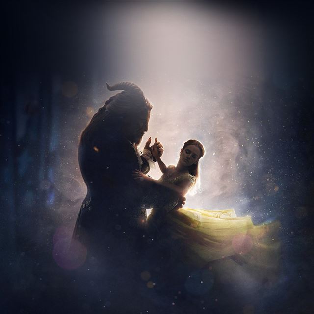 1024x1024 Disney Beauty Beast Illustration Art - disney iPad Wallpaper